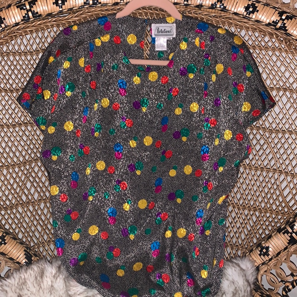Vintage short sleeve blouse